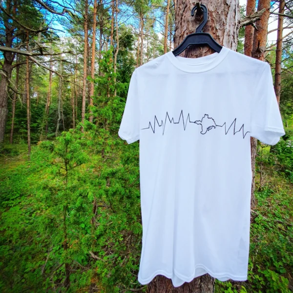 T-särk Hiiumaaga (valge) unisex