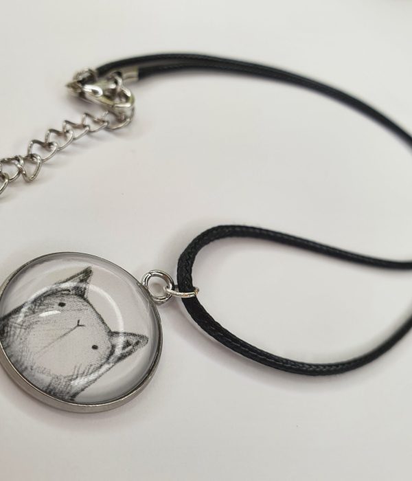 kaelaehe valge kassiga